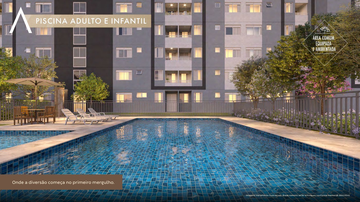 Piscina adulto e infantil do Elevato Nova Iguaçu